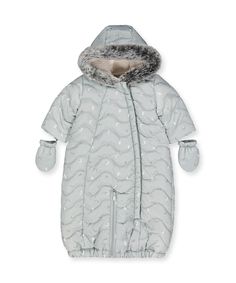 Комбинезон-трансформер с подкладкой из искусственного меха, серый Mothercare