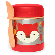 Термос со столовым прибором "Лиса" Skip Hop ZOO, красный