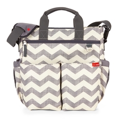 Сумка для мамы на коляску Skip Hop Duo Signature, Chevron, серый