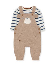 Комбинезон "Мишка" и боди в комплекте, коричневый Mothercare