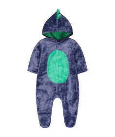 Комбинезон "Динозаврик" плюшевый, синий Mothercare