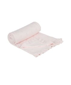 Одеяло ажурной вязки Mothercare, 90х70 см, розовый