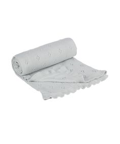 Одеяло ажурной вязки Mothercare, 90х70 см, серый