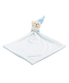 Одеяло с игрушкой медвежонком, голубой Mothercare