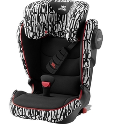 Автокресло Britax Roemer KIDFIX III S, Letter Design Highline, черный и белый
