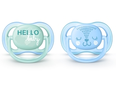 Пустышка Philips Avent Ultra Air Design, 0-6 мес., 2 шт.