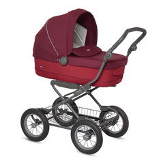 Коляска 2 в 1 Inglesina Sofia Duo Comfort Touch на шасси Ergobike Slate, цвет: бордовый