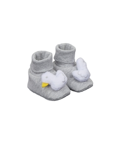 Пинетки-носочки "Уточка", серый Mothercare
