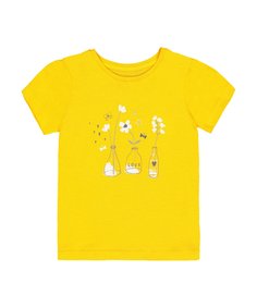 Футболка "Вазы с цветами", желтый Mothercare