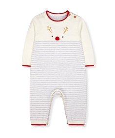 Комбинезон "Рудольф" вязаный, серый Mothercare