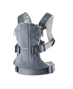 Рюкзак-переноска BabyBjorn Baby Carrier One Cotton, Light denim blue Blue sprinkles