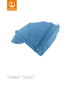 Сменный капюшон для коляски Stokke Scoot Blue, голубой