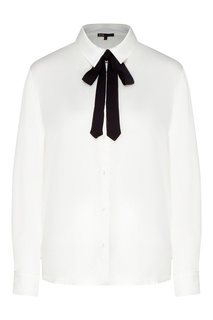 Белая блуза с длинными рукавами Maje