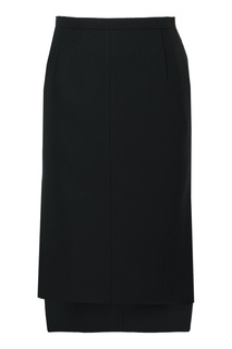 Черная юбка с разрезами No.21