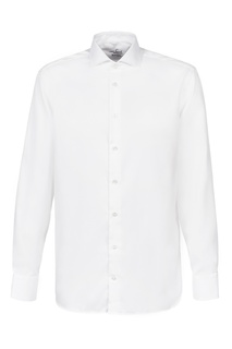 Белая приталенная рубашка Van Laack