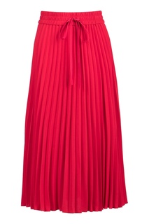 Красная плиссированная юбка-миди RED Valentino