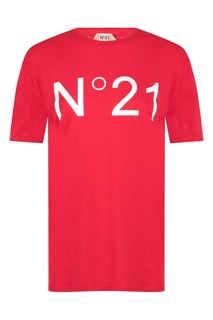 Красная футболка с логотипом No.21