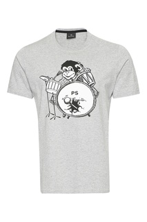 Серая футболка с обезьяной Paul Smith