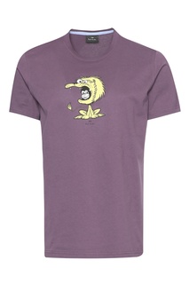 Фиолетовая футболка из хлопка Paul Smith