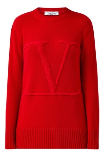 Красный джемпер с монограммой Valentino