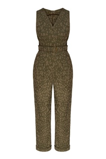 Зеленый комбинезон с поясом Yana Dress