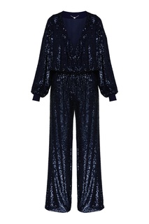 Синий комбинезон с пайетками Yana Dress
