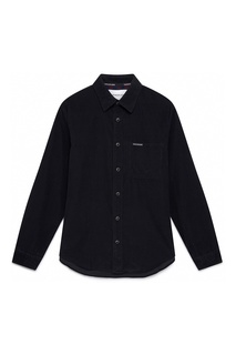 Черная рубашка из вельветовой ткани Calvin Klein Jeans