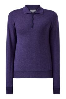 Фиолетовый джемпер с отложным воротником Canali