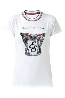Футболка с яркой отделкой Ermanno Scervino