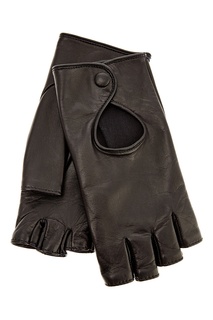 Черные перчатки с прорезями Ermanno Scervino