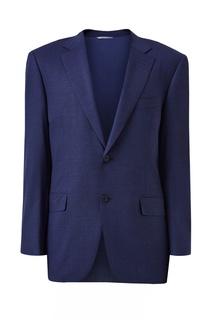 Синий костюм из шерстяной ткани Canali