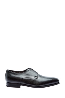 Черные лакированные туфли Santoni