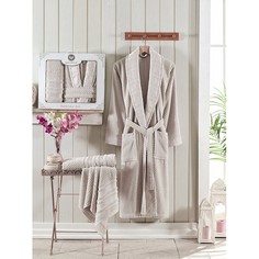 Халат мужской с полотенцами (52/54(RUSсм) XXXL(INTсм)см) Philippus