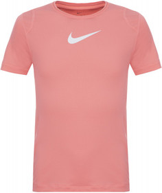 Футболка для девочек Nike Pro, размер 146-156