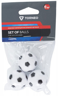 Комплект мячей для настольного футбола 3 шт. Torneo