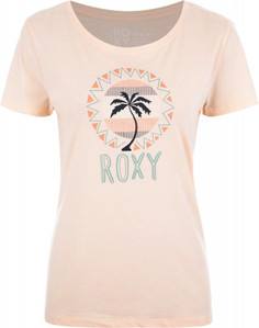 Футболка женская Roxy Itty Be Tee Palm Sun, размер 48-50
