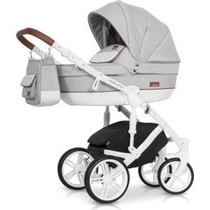 Коляска 3 в 1 Riko NATURO 01 коричневый-серый