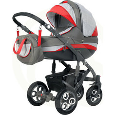 Коляска 2 в 1 Rant MARCELLO 01 серый-красный РАНТ