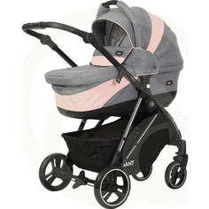 Коляска 2 в 1 Rant детская NEO RA143 Grey / Pink РАНТ