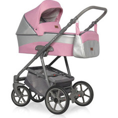 Коляска 2 в 1 Riko Basic COLIN 01 серый-розовый