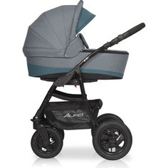 Коляска 2 в 1 Riko Basic ALFA 08 серый-бирюзовый