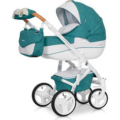 Коляска 2 в 1 Riko BRUNO LUXE 03 Malachite (бирюза)