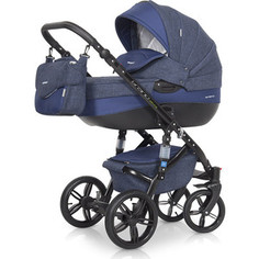 Коляска 2 в 1 Riko BRUNO NATURAL 01 Denim (синий)