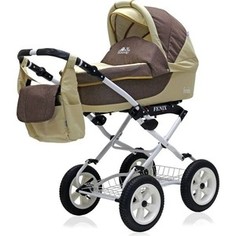 Коляска 2 в 1 Bart Plast FENIX Classic 05 коричневый-бежевый
