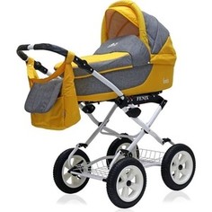 Коляска 2 в 1 Bart Plast FENIX Classic 07 серый-желтый