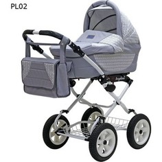 Коляска 2 в 1 Bart Plast ANGELINA PKL 2016 PL02 серый