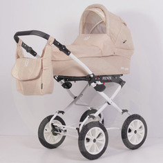 Коляска 2 в 1 Bart Plast FENIX PRIME Classic 06 бежевый лен