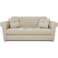 Диван Mebel Ars Гранд бархат бежевый / STAR VELVET 6 LIGHT BEIGE ППУ