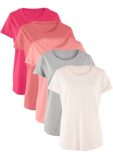 Футболка с короткими рукавами (5 шт.) Bonprix
