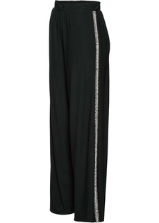 Брюки палаццо с эффектными лампасами Bonprix